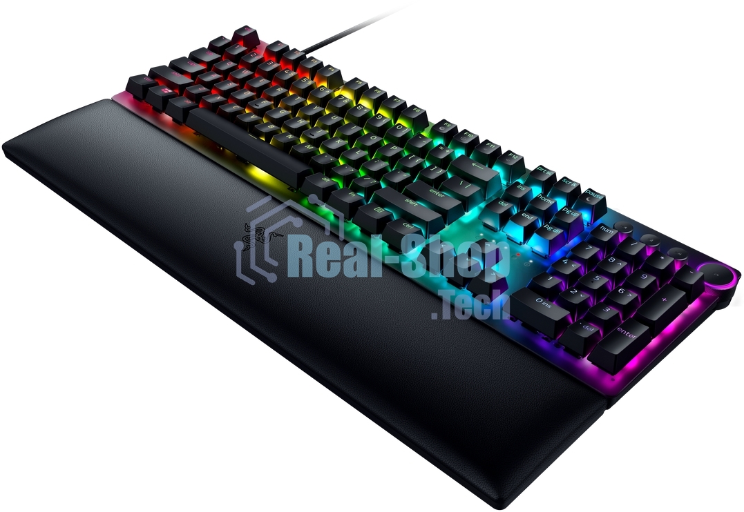 Клавиатура проводная игровая Razer Huntsman V2 (Purple Switch) - Russian Layout Gaming Keyboard