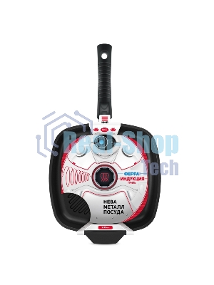 Сковорода-гриль Нева-Металл 59428G Ферра Индукция 28 см