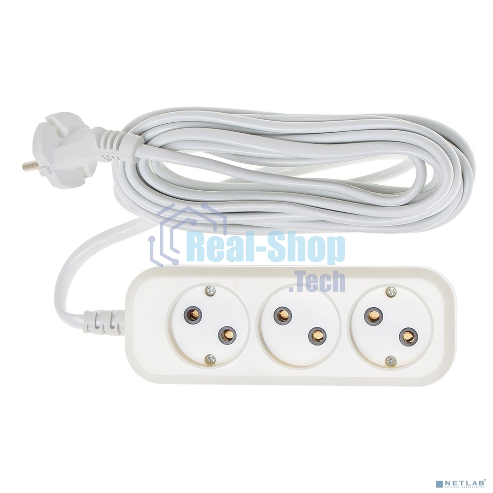 Сетевой удлинитель Buro BU-PSL3.5/W 5 м (3 розетки) белый (пакет ПЭ)