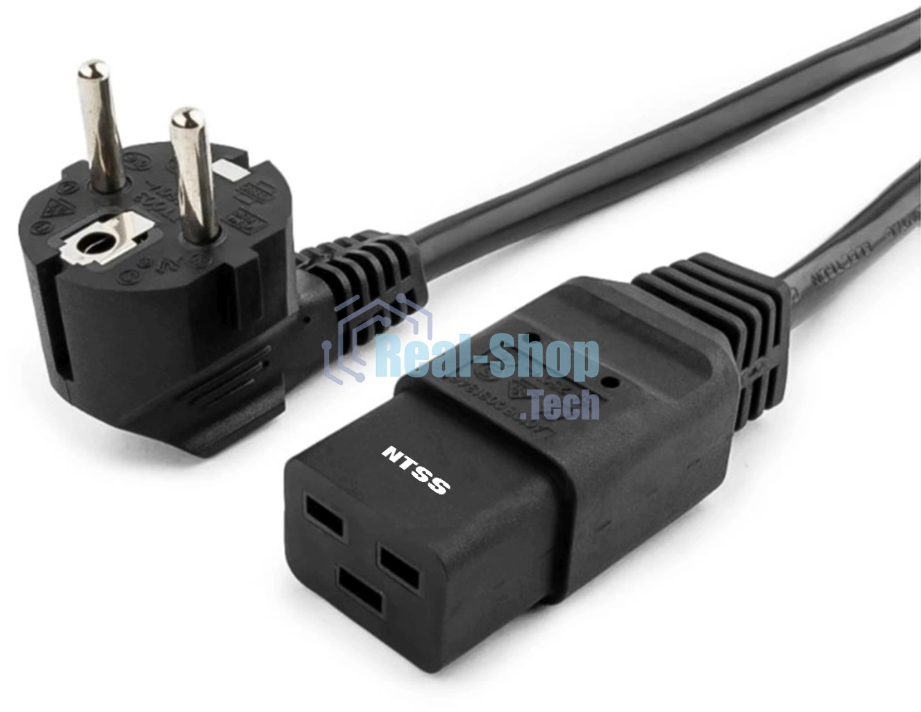 Шнур питания NTSS NTSS-PC19772 C19-Schuko проводник.:3x1.5мм2 3м 220/250В 16А черный