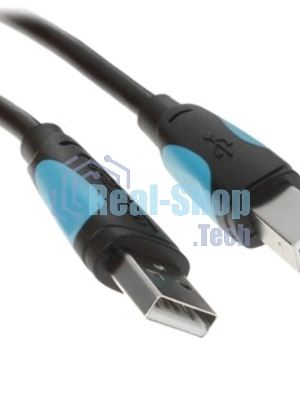 Кабель Vention USB 2.0 AM/BM - 1м. черный VAS-A16-B100