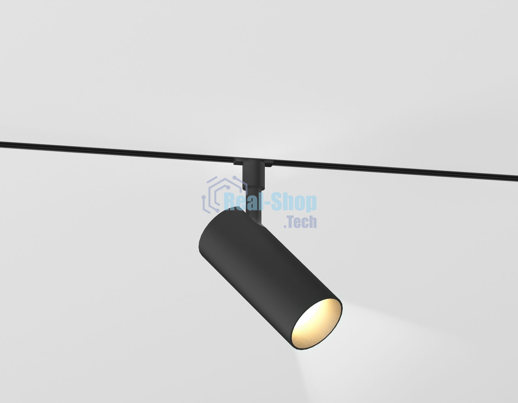 Трековый светильник GL2305 BK черный IP20 12W 3CCT 3000-6000K 48V 24° D45*100
