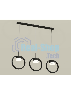 Светильник Ambrella light XB9107156/3 SBK/FR/CL черный песок/белый матовый/прозрачный GX53 (C9107, N8399)
