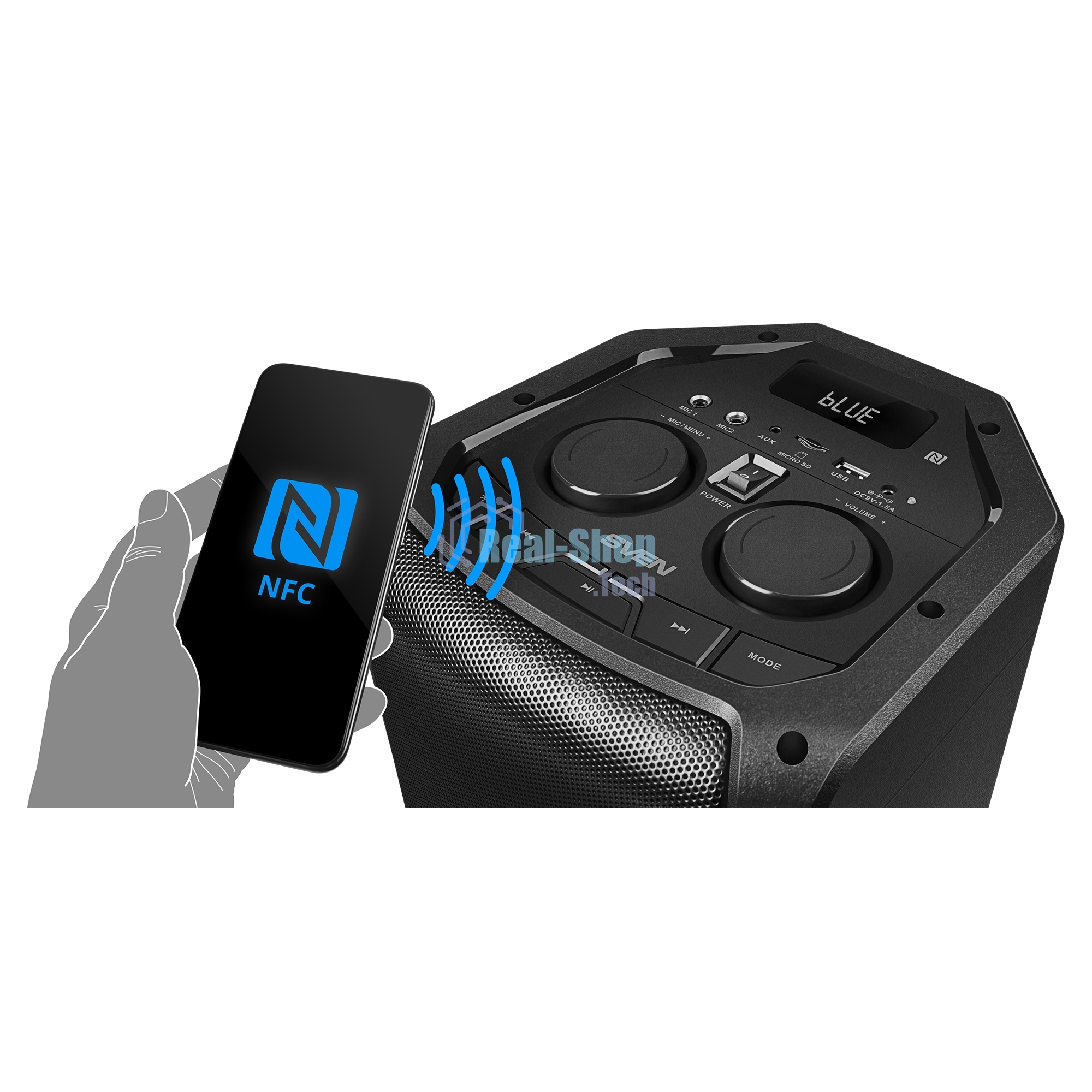 Портативная акустика SVEN АС PS-710 черный 100 Вт Bluetooth