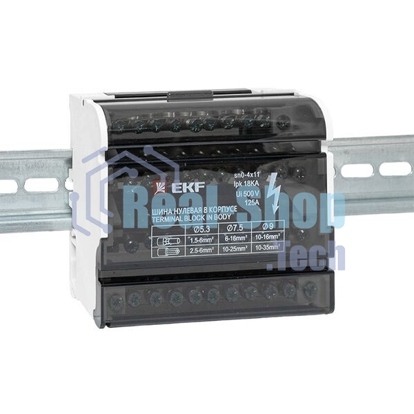 Шина нулевая в корпусе 4х11 EKF sn0-4x11