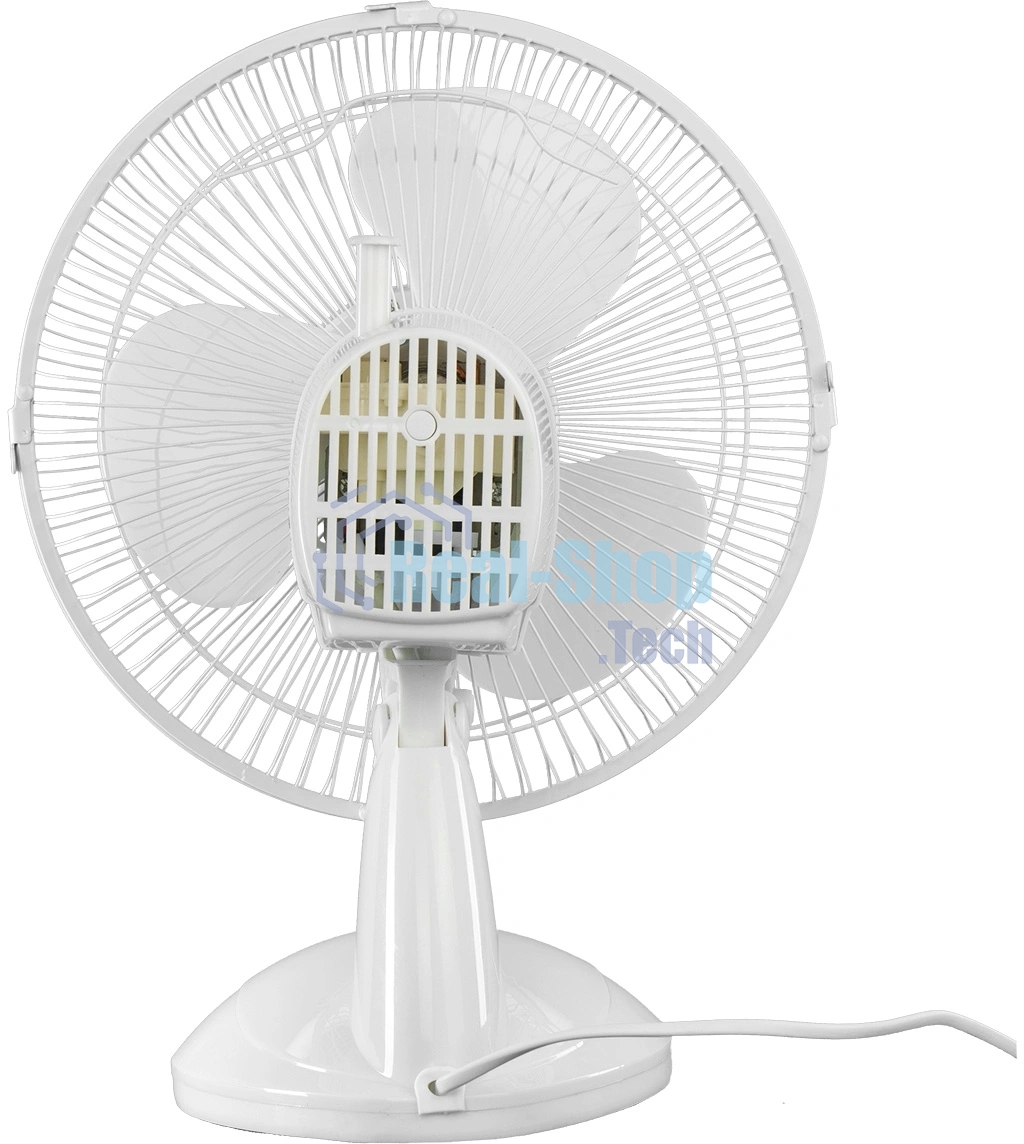 Вентилятор Rix RDF-2200W белый, настольный, 30 Вт, 2 скорости, 22 см