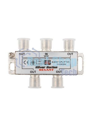 Делитель ТВ Rexant х 4 + 5 шт. F 
