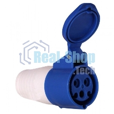 Розетка кабельная 16А 220В 2P+РЕ IP44 (213) EKF ps-213-16-220