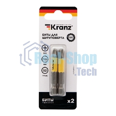 Бита для шуруповерта Kranz PH3х50 мм (2 шт./уп.)