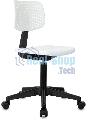 Кресло детское Бюрократ CH 200 белый пластик крестов. пластик