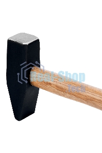 Молоток слесарный Sparta 1500 г, квадратный боек, деревянная рукоятка