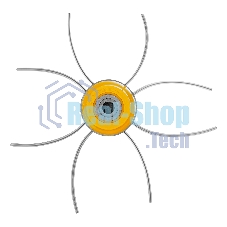 Головка триммерная Denzel универсальная алюминиевый корпус, леска до 4 мм D 96358