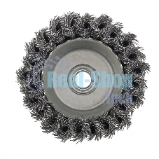 Щетка для УШМ Сибртех 100 мм, М14, Чашка, крученая проволока 0,5 мм