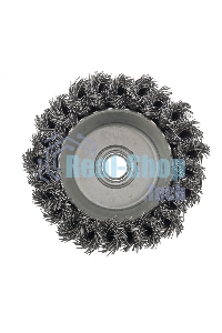 Щетка для УШМ Сибртех 100 мм, М14, Чашка, крученая проволока 0,5 мм