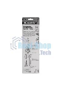 Ножницы по металлу Matrix, удлиненные, 290 мм, прямой рез, CrMo, 2-комп.обрезиненные рук-ки, PRO