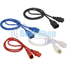 Шнур питания Lanmaster LAN-PP13/14-10-BL C13-С14 проводник.:3x0.75мм2 10м 220В 10А синий