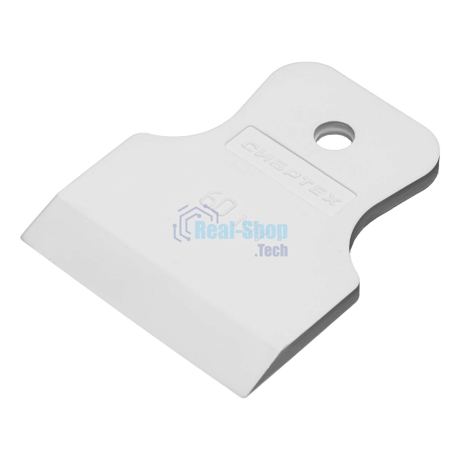 Шпатель Сибртех белая резина, 60 мм