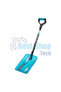 Лопата для уборки снега, поликарбонат, 260х310х870 мм, стальной черенок, LUXE Palisad