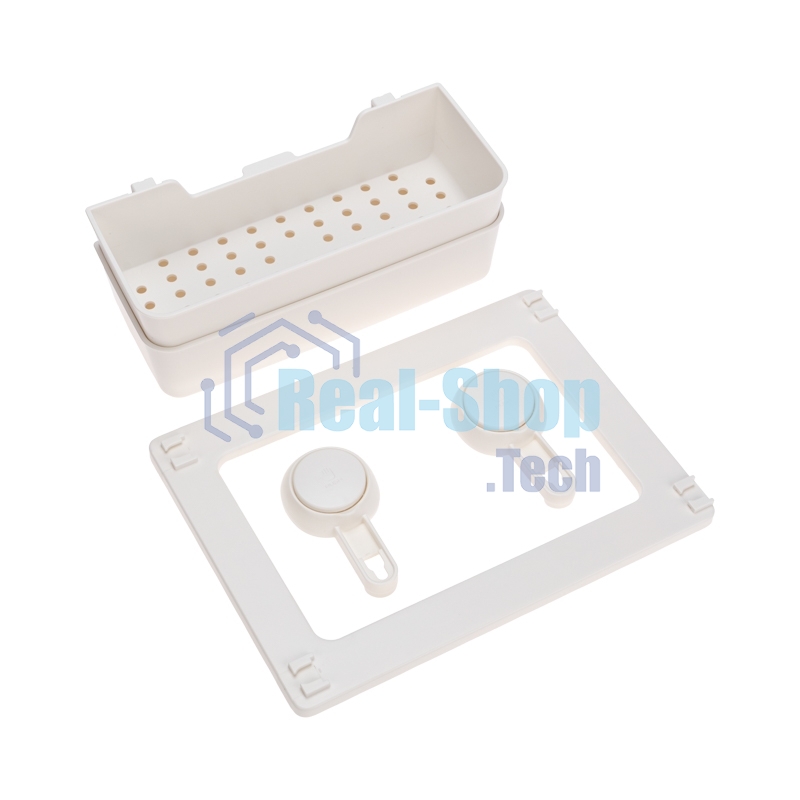 Полка двухъярусная настенная HALSA HLS-F-110W на вакуумной присоске