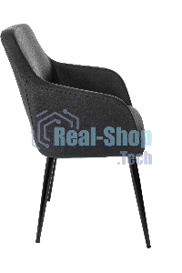 Кресло офисное Бюрократ CH-380F черный, эко.кожа, на ножках металл