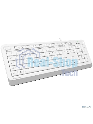 Клавиатура проводная A4Tech Fstyler FK10, USB, белый/серый