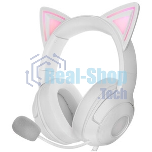 Гарнитура Razer Kraken Kitty V2 Белый, проводная, USB, подсветка