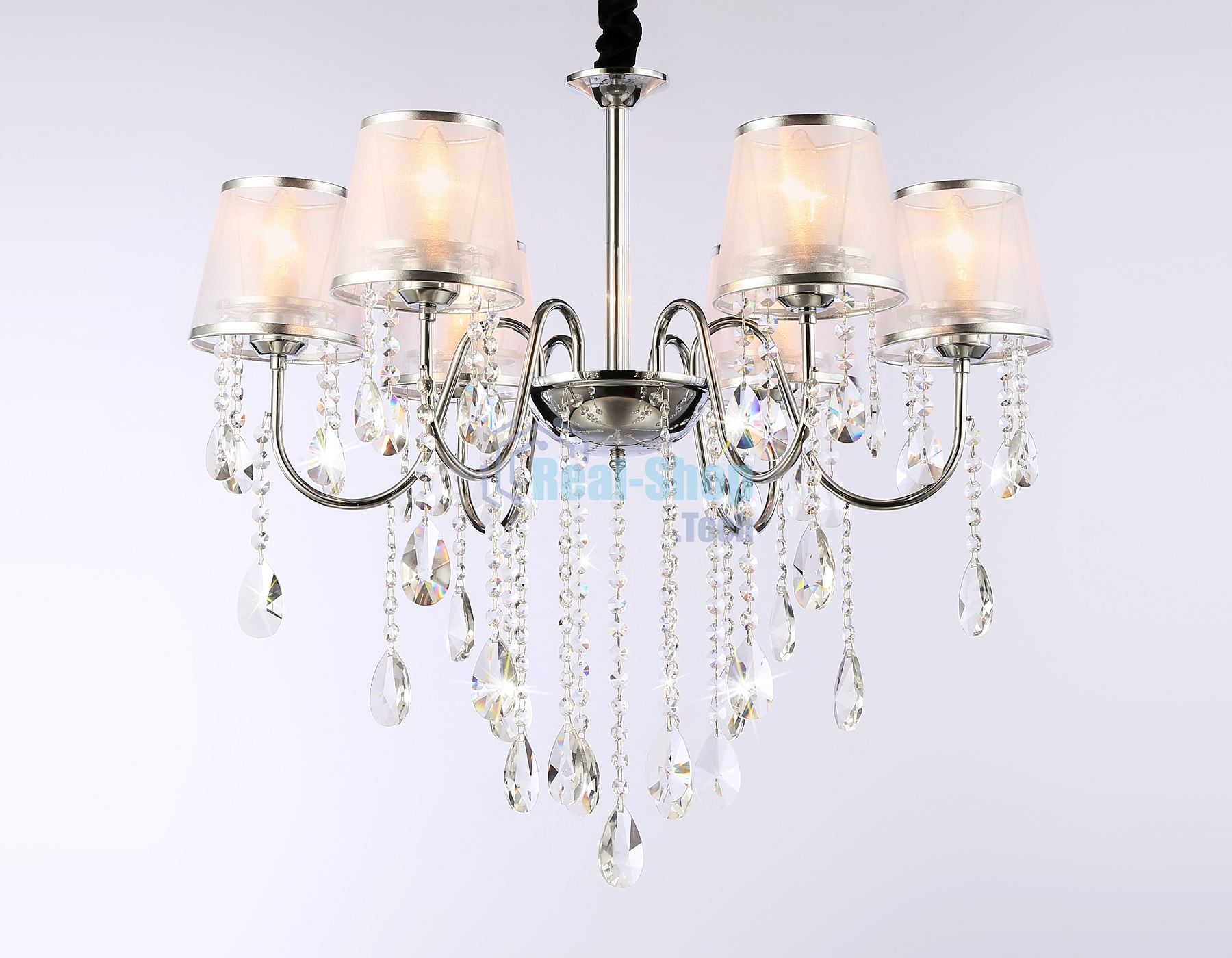 Светильник Ambrella light TR4588/6 CH/SL хром/серебро E14/6 max 40W D660*570