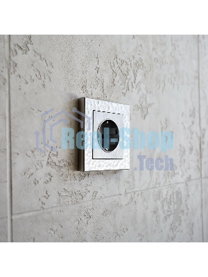 Рамка на 1 пост (серебряный) W0012406