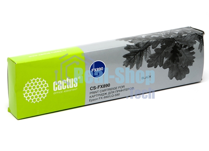 Картридж матричный Cactus CS-FX890 черный (12.7 мм, 17 м, 5 400 000 знаков) для Epson FX-890/LQ-590