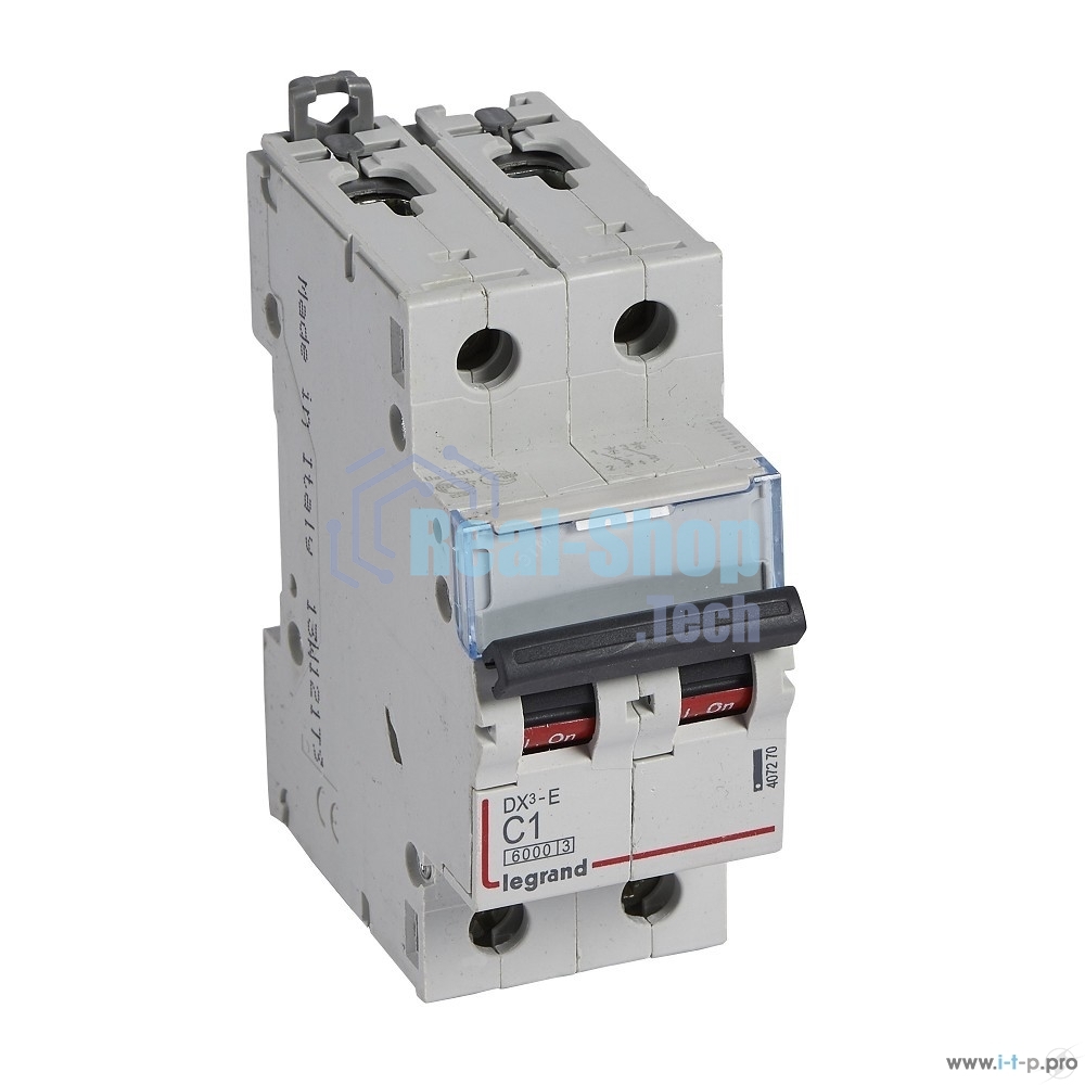 Выключатель автоматический модульный 2п C 40А 6кА DX3-E Leg 407281