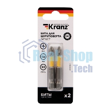 Бита для шуруповерта Kranz IMPACT PH2x50 мм (2 шт./уп.)