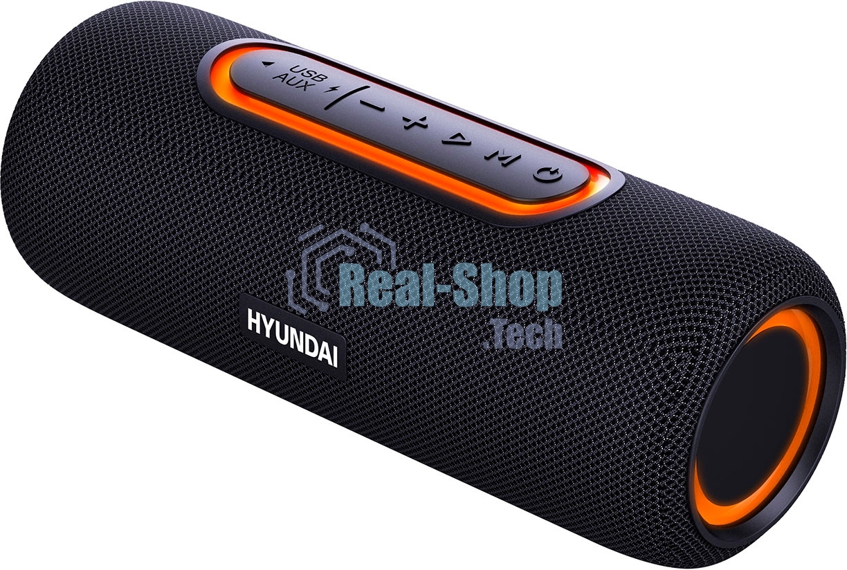 Портативная колонка Hyundai H-PS1021 черный/черный 25 Вт 1.0 BT 10м 1500mAh