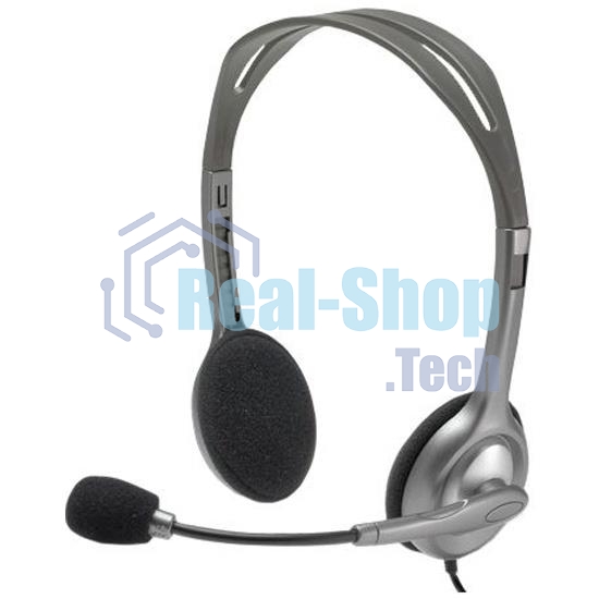 Гарнитура проводная Logitech Headset H110 grey (981-000472/981-000271)
