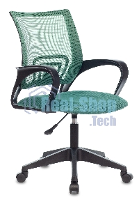 Кресло компьютерное Бюрократ CH-695NLT TW-03 TW-30 зеленый, сетка/ткань, крестовина пластик