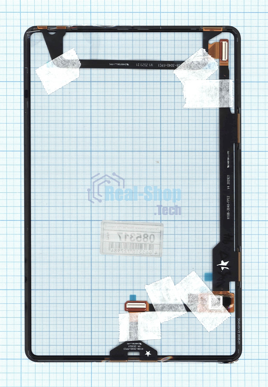 Сенсорное стекло (тачскрин) для Huawei MatePad Pro, черное