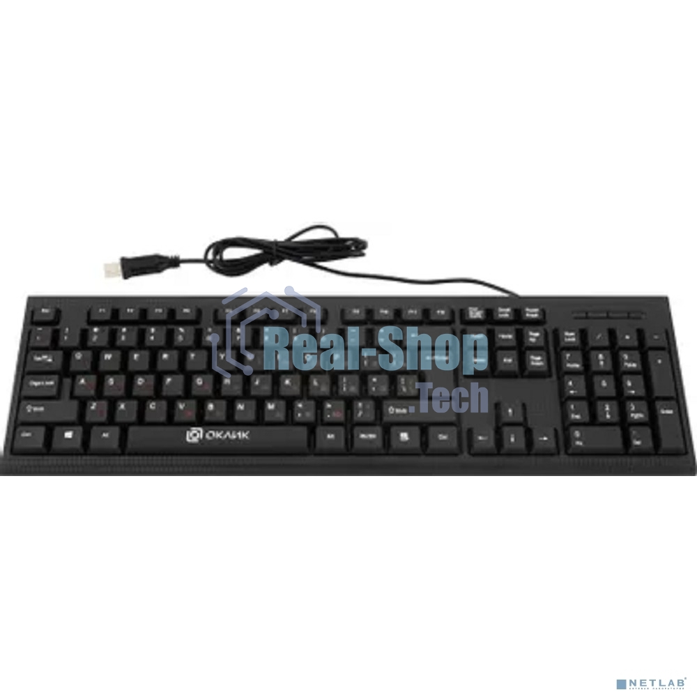 Комплект клавиатура + мышь Oklick 620M клав:черный мышь:черный USB