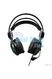 Наушники с микрофоном Oklick HS-L500G черный 2.2м мониторы оголовье