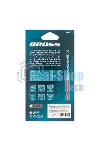 Набор сверл универсальных Gross Multipurpose PRO, 6-гр. хвостовик, 4-10 мм, 5 шт