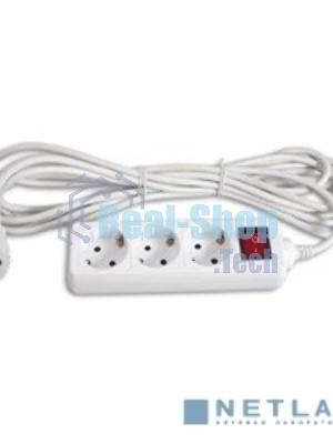 Сетевой удлинитель Buro BU-PS3.5/W 5 м (3 розетки) белый (пакет ПЭ)