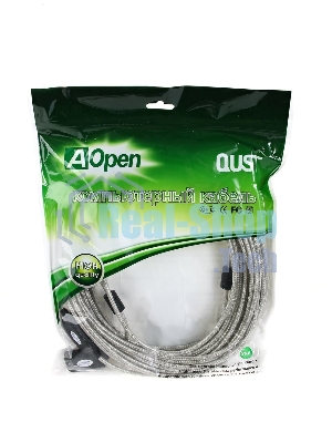 Кабель-адаптер Aopen/Qust USB2.0-repeater, удлинительный активный Am-->Af 20м (ACU823-20M) 6938510851345