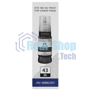 Чернила NVPrint GI-43 BK (NV-4698C001) для Canon Pixma G540, G640 (70 мл) черный (в коробке) совместимые