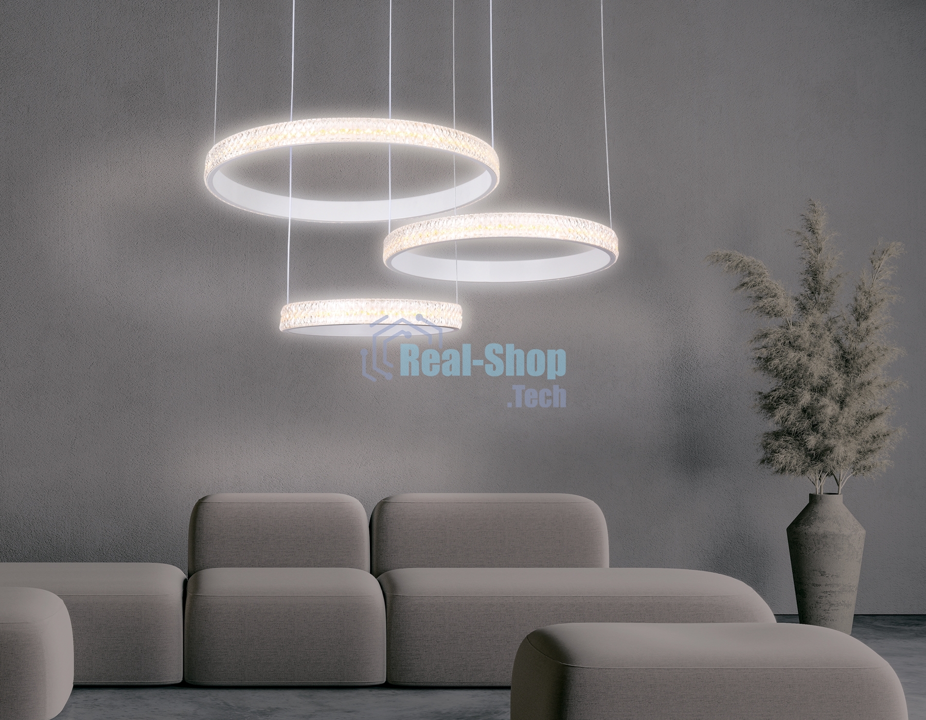 Светильник Ambrella light FA6161 WH белый 99W 720*500*900 (ПДУ РАДИО 2.4)
