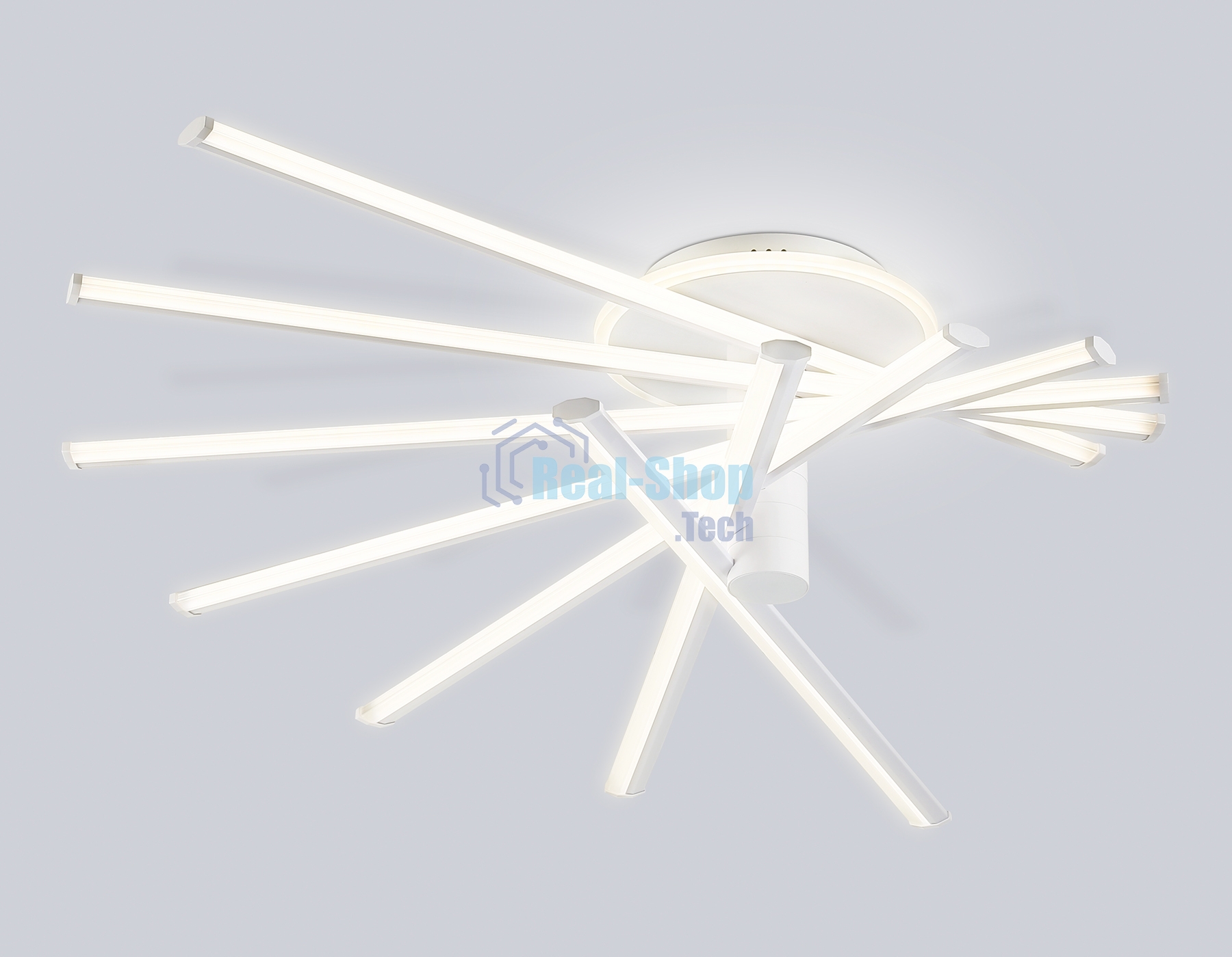 Потолочный светодиодный светильник Ambrella light FL6241 WH белый 135W 3000K-6400K 900*750*230 (ПДУ ИК)