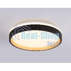 Светодиодный светильник RGB Ambrella light FZ604 BK/GD черный/золото IP20 46W 3000K-6500K+RGB D390*80 (ПДУ ИК)