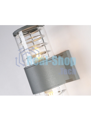 Светильник Ambrella light ST2523/2 GR/CL серый/прозрачный IP54 E27/2 max 40W 305*110*155