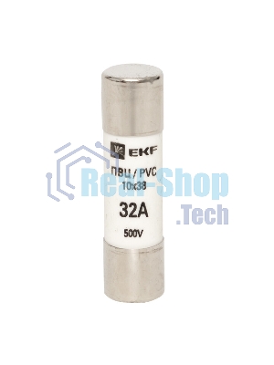 Вставка плавкая цилиндрическая ПВЦ 10х38 32А EKF pvc-10x38-32