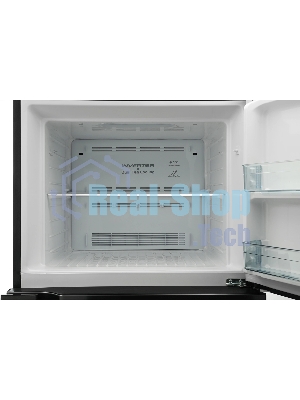 Холодильник Hitachi HRTN7489DFBBKCS черный инвертер двухкамерный инвертер 345/105л морозилка сверху, No Frost