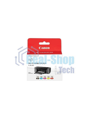 Картридж струйный CANON PGI-72 MBK/C/M/Y/R MULTIPACK (1640 стр. 13 мл) для CANON PRO-10
