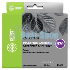 Картридж струйный Cactus CS-LC970BK черный (22,6 мл) для Brother DCP-135C/150C/MFC-235C/260C