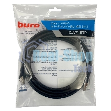 Патч-корд Buro STP 4 пары cat.7 CCA molded 5м черный RJ-45 (m)-RJ-45 (m)